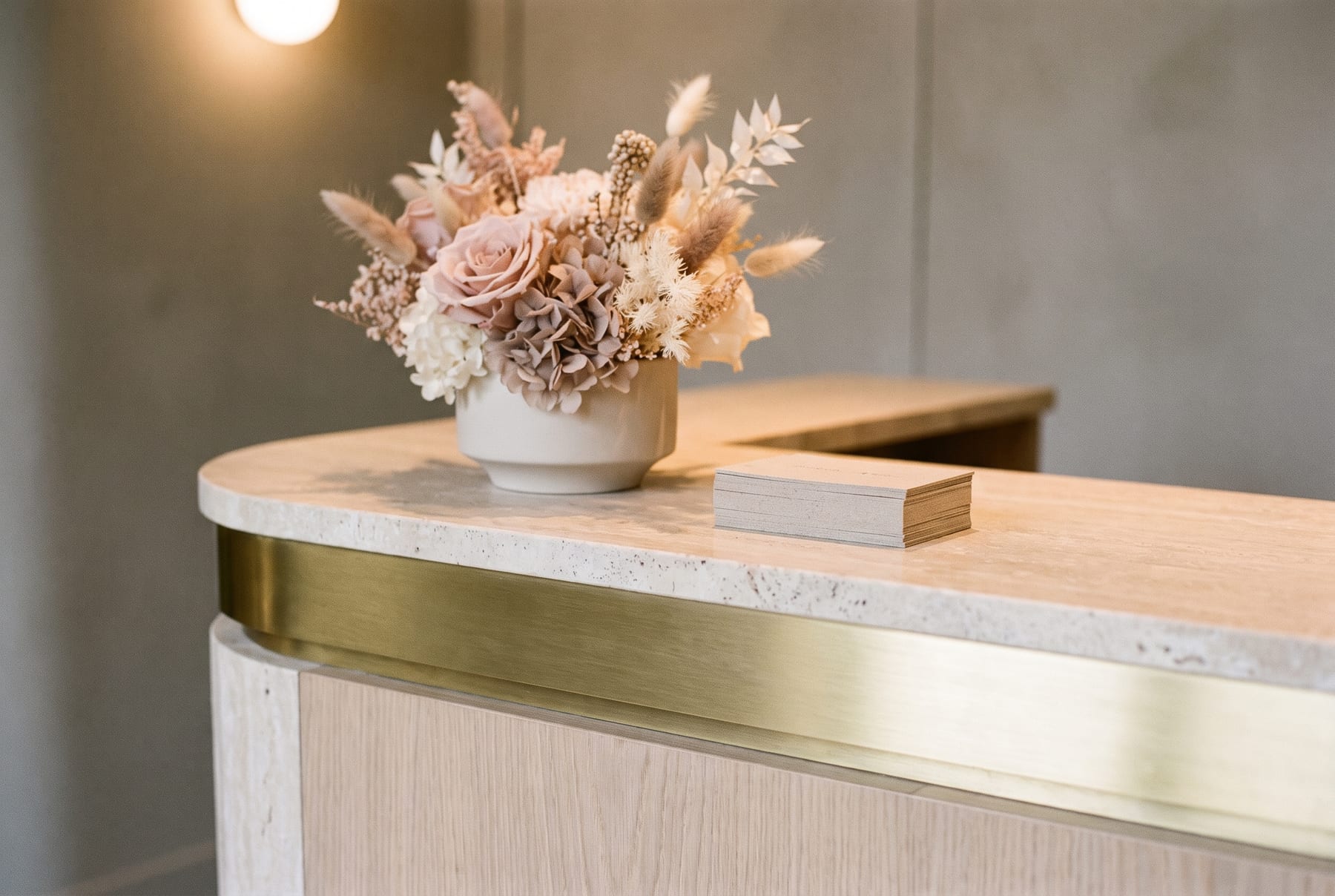 The reception at Aphrodite Skin Clinic