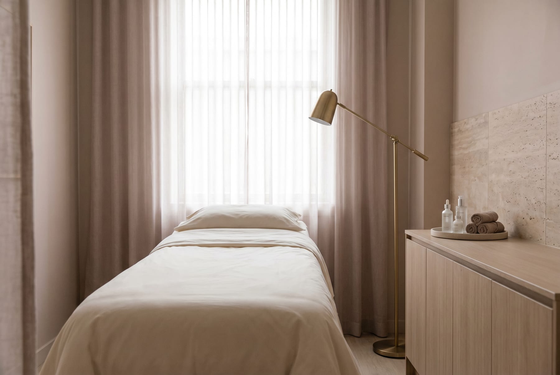 Treatment room at Aphrodite Skin Clinic